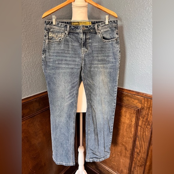 ROCK & ROLL DENIM Stylish Light Blue Bootcut Men's Jeans